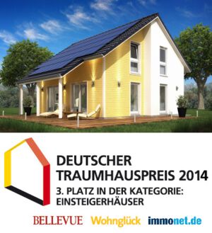 Deutscher Traumhauspreis 2014 | 3. Platz in der Kategorie: Einsteigerhäuser
