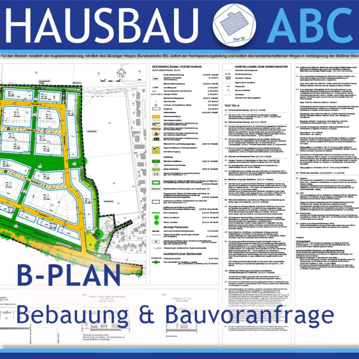 Hausbau-ABC: B-Plan = Bebauungsplan